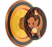 PopSockets: PopGrip Round pour MagSafe - Anneau Adaptateur pour MagSafe Inclus - Support et Poignée pour Smartphone et Coques avec Un Top Interchangeable - Pokémon - Charmander Flame