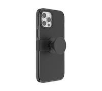 PopSockets: Coque PopCase pour iPhone 12 Pro Max avec un Support PopGrip Slide Repositionnable et une Poignée avec Top interchangeable - Black