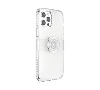 PopSockets: Coque PopCase pour iPhone 12 Pro Max avec un Support PopGrip Slide Repositionnable et une Poignée avec Top interchangeable - Clear