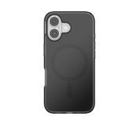 PopSockets Coque pour iPhone 16 Compatible avec MagSafe, Coque de téléphone pour iPhone 16, Chargeur sans Fil, Coque Uniquement - Noir translucide