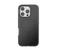 PopSockets Coque pour iPhone 16 Pro Compatible avec MagSafe, Coque de téléphone pour iPhone 16 Pro, Compatible avec Chargement sans Fil, Coque Uniquement - Noir translucide