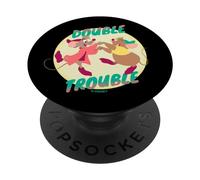 PopSockets Disney Cinderella Jaq and Gus Double Trouble PopSockets PopGrip - Support et Grip pour Smartphone/Tablette avec un Top Interchangeable