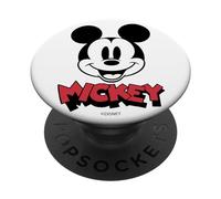 PopSockets Disney Mickey And Friends Mickey Simple Text Portrait PopSockets PopGrip - Support et Grip pour Smartphone/Tablette avec un Top Interchangeable