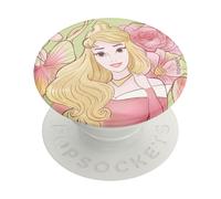 PopSockets Disney Princess Aurora Floral Rose PopSockets Support et Grip pour Smartphones et Tablettes
