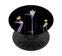 PopSockets Disney Sleeping Beauty Maleficent With Staff & Aurora Flame PopSockets PopGrip - Support et Grip pour Smartphone/Tablette avec un Top Interchangeable
