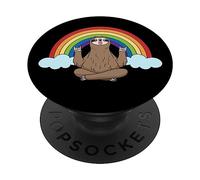 PopSockets Drapeau de la LGBT drôle de signe de paresse pour la paix PopSockets PopGrip - Support et Grip pour Smartphone/Tablette avec un Top Interchangeable