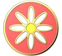 POPSOCKETS Émail Quaint Daisy Coral Poignée amovible avec fonction de support Premium