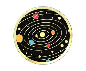 PopSockets Enamel Solar Flare Support passif Lecteur e-book, Mobile/smartphone, Tablette / UMPC Noir, Or