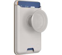 PopSockets, étui porte-monnaie MagSafe PopWallet avec support PopGrip, blanc
