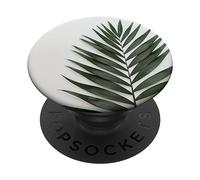 PopSockets Feuille de Palmier PopSockets PopGrip - Support et Grip pour Smartphone/Tablette avec un Top Interchangeable