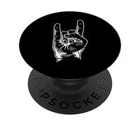 PopSockets Frites à la main Rocker Fourchette Fan de musique rock PopSockets PopGrip Interchangeable