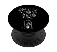 PopSockets Galaxy In Bottle Planets Sky Outerspace Space Lover Gift PopSockets PopGrip - Support et Grip pour Smartphone/Tablette avec un Top Interchangeable