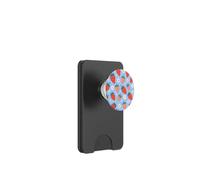 PopSockets - Grip de téléphone - Patch Floral Bleu Fraise PopSockets PopWallet pour MagSafe