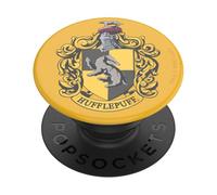 PopSockets – PopGrip Poignée de téléphone Harry Potter Poufsouffle – Béquille extensible Noir