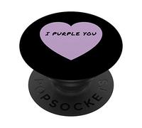 PopSockets I Purple You Kpop Cadeau de la musique pop coréenne PopSockets PopGrip - Support et Grip pour Smartphone/Tablette avec un Top Interchangeable