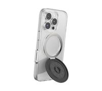 PopSockets Kick-Out Grip pour MagSafe, poignée de téléphone avec Support de téléphone intégré, béquille réglable pour Portrait ou Paysage, Forte Maintien, Charge sans Fil Compatible - Noir