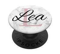 PopSockets Lea Rose monogramme rose lettre L filles PopSockets Support et Grip pour Smartphones et Tablettes