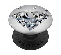 PopSockets Magnifique-Diamant Blanc-Cristallin PopSockets PopGrip - Support et Grip pour Smartphone/Tablette avec un Top Interchangeable