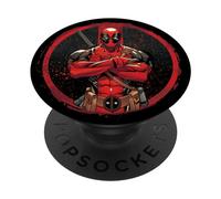 PopSockets Marvel Deadpool Wade Wilson Icon PopSockets Support et Grip pour Smartphones et Tablettes