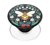 PopSockets Poignée Adhésive - Pop Top pour Smartphone et Tablette avec Un Top Interchangeable -Bee Boho