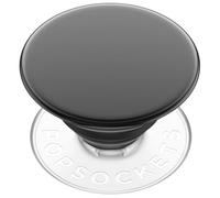 PopSockets Poignée Adhésive - Pop Top pour Smartphone et Tablette avec Un Top Interchangeable - Black Aluminum