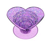 PopSockets Poignée Adhésive pour Téléphone, Support- Cœur Confettis | Maintien confortable sécurisé, anti-chute, béquille, cœur, Saint-Valentin, paillettes, étincelant