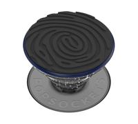 PopSockets Poignée Adhésive pour Téléphone, Support- Empreinte Noire