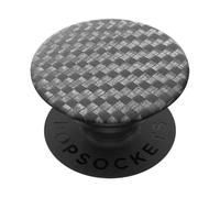 PopSockets Poignée adhésive pour téléphone PopGrip Gen 2 – Tissage Carbonite Noir