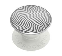PopSockets Poignée de téléphone avec béquille Extensible et Dessus remplaçable - Motif Vague de Terrain métallique découpé au Laser