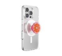 PopSockets Poignée de téléphone MagSafe avec béquille, Support magnétique, Dessus Interchangeable, Maintien sûr pour iPhone MagSafe, Prise en Main de téléphone et Tablette - Jelly Citrus