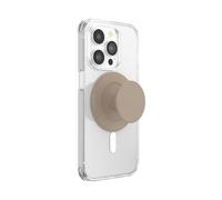 PopSockets Poignée Ronde pour téléphone Compatible avec MagSafe, Anneau Adaptateur Inclus, Support de téléphone, Compatible avec Chargement sans Fil - Latte