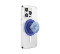PopSockets Poignée de téléphone pour MagSafe avec béquille, Support magnétique, Dessus Interchangeable, Maintien sûr pour iPhone MagSafe, Prise en Main de téléphone et Tablette - Océan translucide
