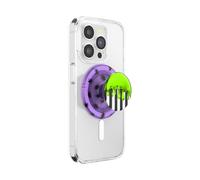 PopSockets Poignée Ronde pour téléphone Compatible avec MagSafe, Anneau Adaptateur Inclus, Support de téléphone, Compatible avec Chargement sans Fil - Beetlejuice Drip