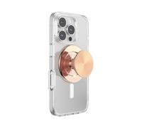 PopSockets Poignée de téléphone pour MagSafe, Support magnétique, Support de téléphone, métal, Or Rose Radial