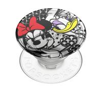 PopSockets: Poignée de téléphone translucide avec béquille Extensible, Prise Pop pour téléphone - Minnie et Daisy