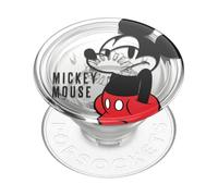 PopSockets: Poignée de téléphone translucide avec béquille Extensible, Prise Pop Socket pour téléphone - Mickey Smirk