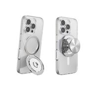 PopSockets Poignée Kick-Out pour MagSafe, poignée de téléphone avec support de téléphone intégré, béquille réglable pour portrait ou paysage, forte maintien, compatible avec chargement sans fil