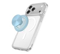 PopSockets Poignée MagSafe pour Téléphone, Support Magnétique- Soupir Bleu | Avec aimant, amovible, Kindle/iPhone/Android/tablette, bleu clair, accessoire pour appareil mobile