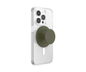 PopSockets Poignée MagSafe, Support Magnétique- Soft Touch Vert Militaire