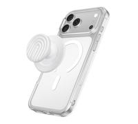 PopSockets Poignée pour MagSafe, support magnétique- Crème de coco | Avec aimant, Amovible, Kindle/iPhone/Android/Tablette, Blanc, Western, Bohème, Esthétique