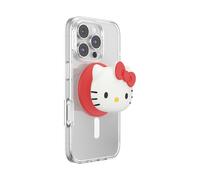 PopSockets Poignée Ronde Compatible avec MagSafe, avec Anneau d'adaptateur, Support de téléphone, Compatible avec Le Chargement sans Fil, Sanrio - PopOut Hello Kitty