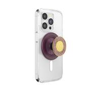 PopSockets Poignée Ronde pour téléphone Compatible avec MagSafe, Anneau Adaptateur Inclus, Support de téléphone, Compatible avec Chargement sans Fil - Émail Sun Fire