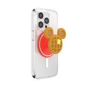 PopSockets Poignée Ronde pour téléphone Compatible avec MagSafe, Anneau Adaptateur Inclus, Support de téléphone, Compatible avec Chargement sans Fil - Mickey Waffle