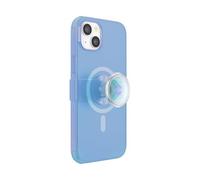 PopSockets: PopCase PlantCore pour MagSafe - Coque à base de plantes pour iPhone 14 Plus avec un Support et Poignée PopGrip Slide Repositionnable avec Top interchangeable - Blue Opalescent