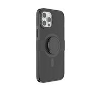 PopSockets: PopCase pour MagSafe - Coque pour iPhone 12 / 12 Pro avec un Support PopGrip Slide Repositionnable et une Poignée avec Top interchangeable - Black
