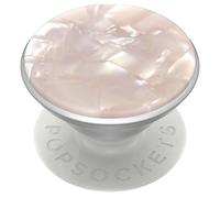 PopSockets - PopGrip de luxe - Acetate Pearl White - Porte-doigt pour téléphone portable