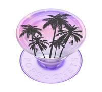 PopSockets : PopGrip Plant - Support et poignée Extensible fabriqué avec des matériaux à Base de Plantes avec Un Dessus Interchangeable pour smartphones et tablettes - Translucent Lavender Twilight