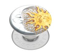 PopSockets : PopGrip Plant - Support et poignée Extensible fabriqué avec des matériaux à Base de Plantes avec Un Dessus Interchangeable pour Smartphones et tablettes - Translucent Sun and Moon