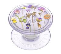 PopSockets : PopGrip Plant - Support et poignée Extensible fabriqué avec des matériaux à Base de Plantes avec Un Dessus Interchangeable pour Smartphones et tablettes - Purple Fields 806198