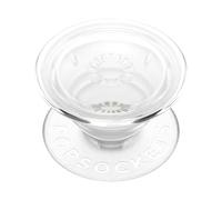 PopSockets : PopGrip Plant - Support et poignée extensible fabriqué avec des matériaux à base de plantes avec un dessus interchangeable pour smartphones et tablettes - Clear